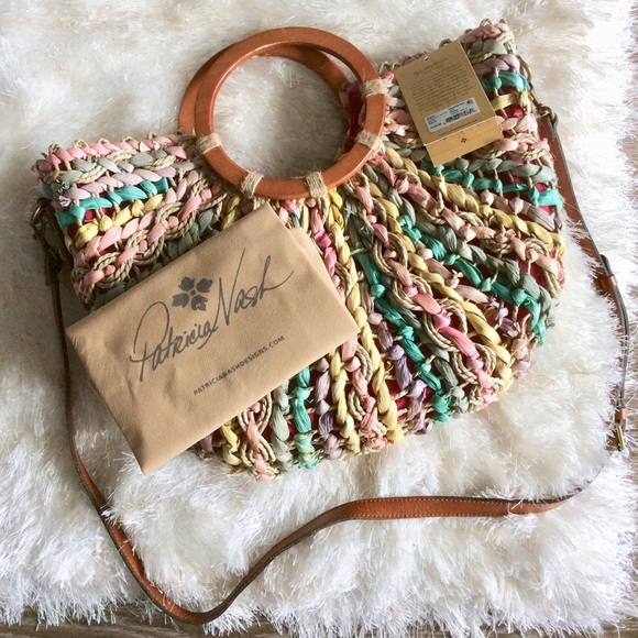 Patricia Nash Handbags - ⭐️Last Chance⭐️Patricia Nash Pastel Straw Satchel